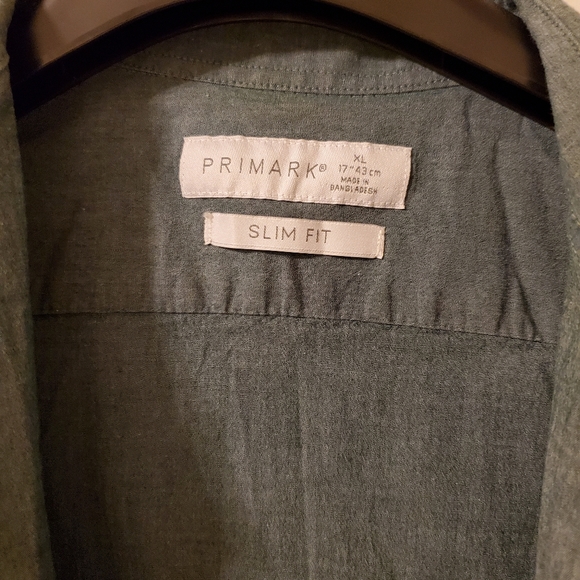 Blue chambray slim fit button down - Picture 2 of 3